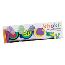Khoki Finger Paints - Set of 4 different colours